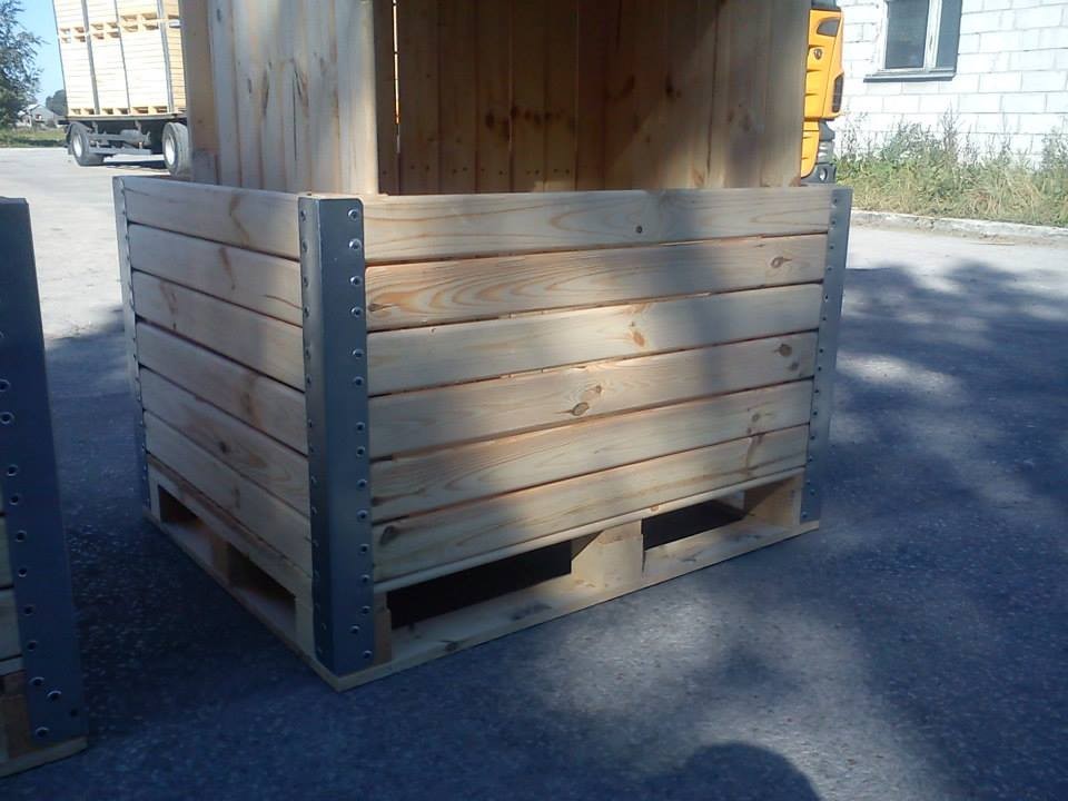 Skrzyniopalety drewniane na owoce i warzywa rożne wymiary — zdjęcie 4