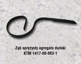 Ząb sprężysty agregatu duński