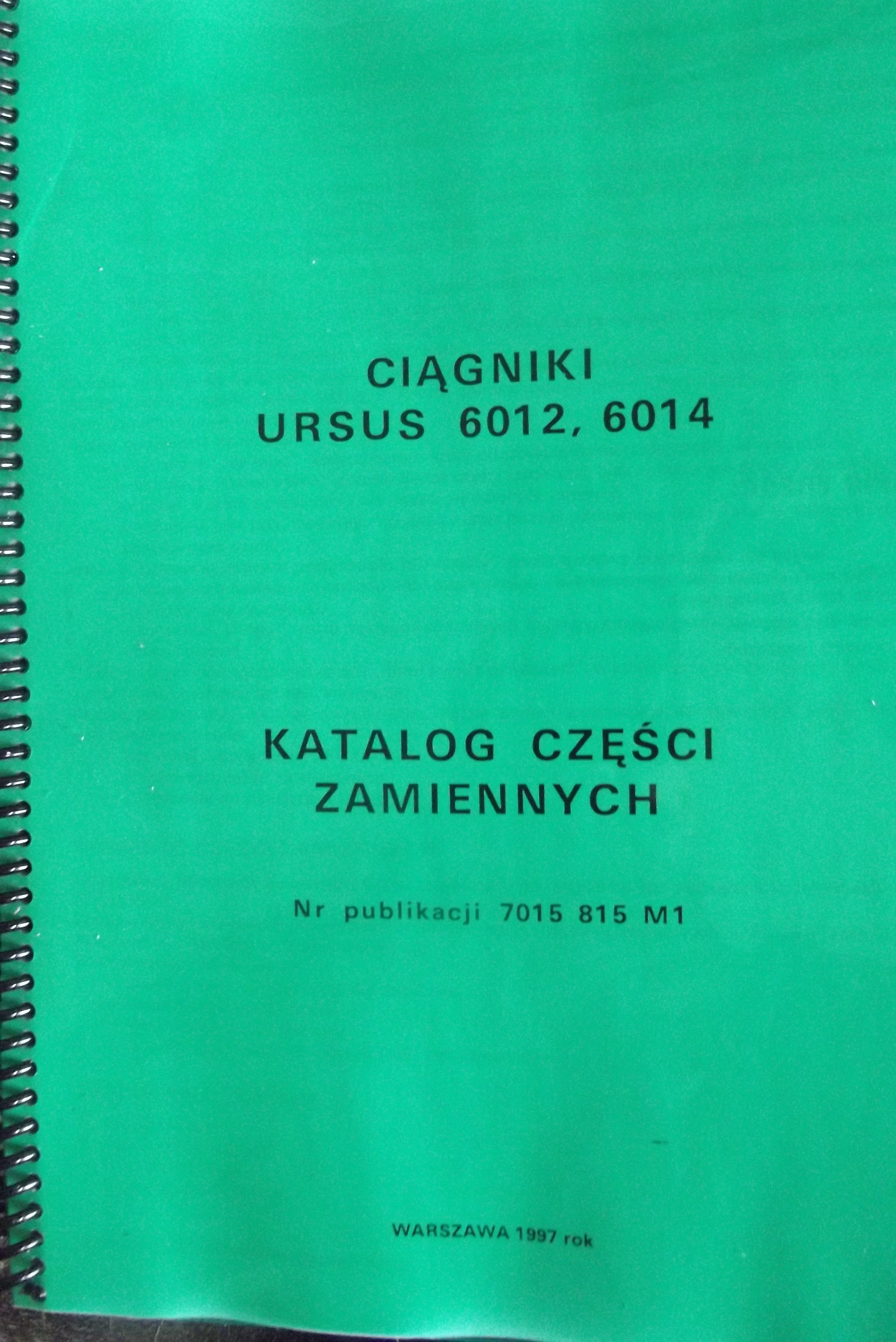 Katalog części zamiennych URSUS 6012/6014 — zdjęcie 1