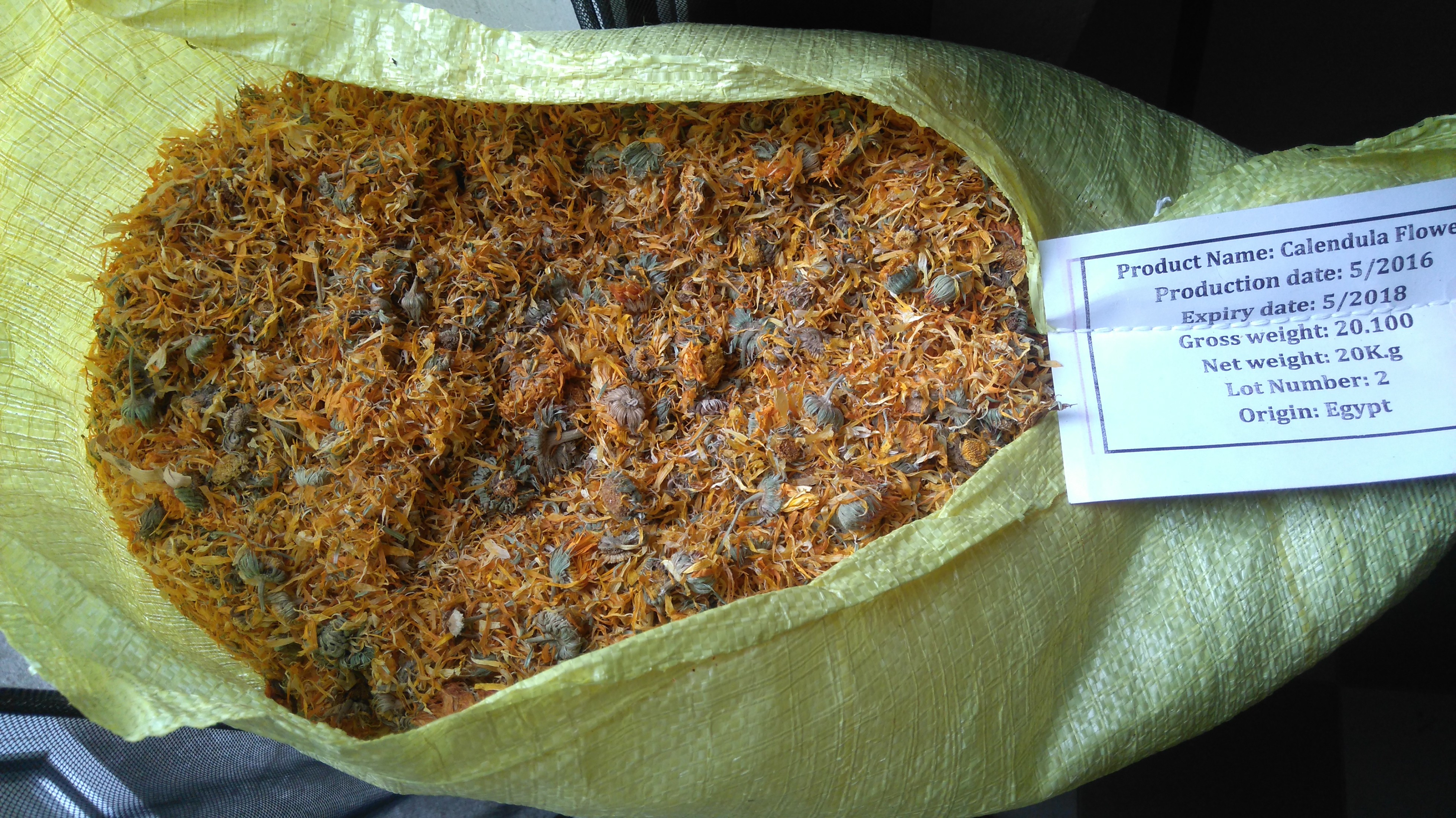 Sprzedam kwiat nagietka suszona 7,00 zł/kg  — zdjęcie 1