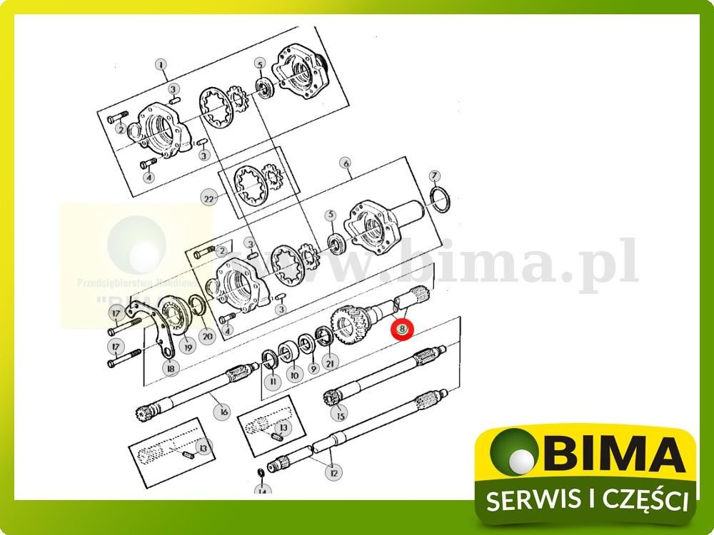 Wałek sprzęgłowy John Deere 2650,2650N,2850,3050,3350