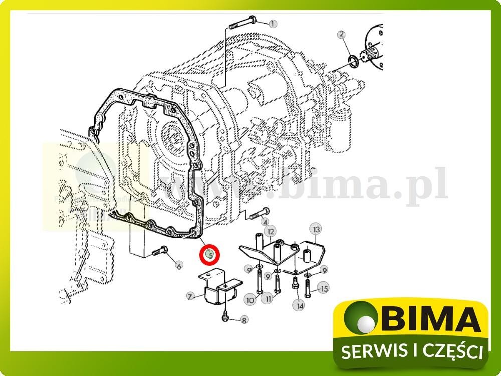 Uszczelka skrzyni biegów John Deere 6095MC,6095RC,6100 — zdjęcie 2