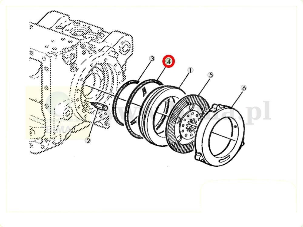 Oring tłoka hamulcowego John Deere 6205,6210,6215,6220 — zdjęcie 2