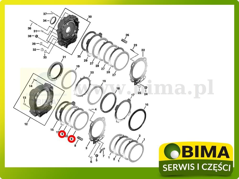Tarczka cierna John Deere 8530,8245R,8270R,8295R,8320R — zdjęcie 2
