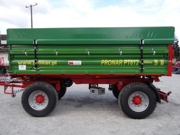 Przyczepa rolnicza dwuosiowa transport PRONAR PT612 12 T  — zdjęcie 6