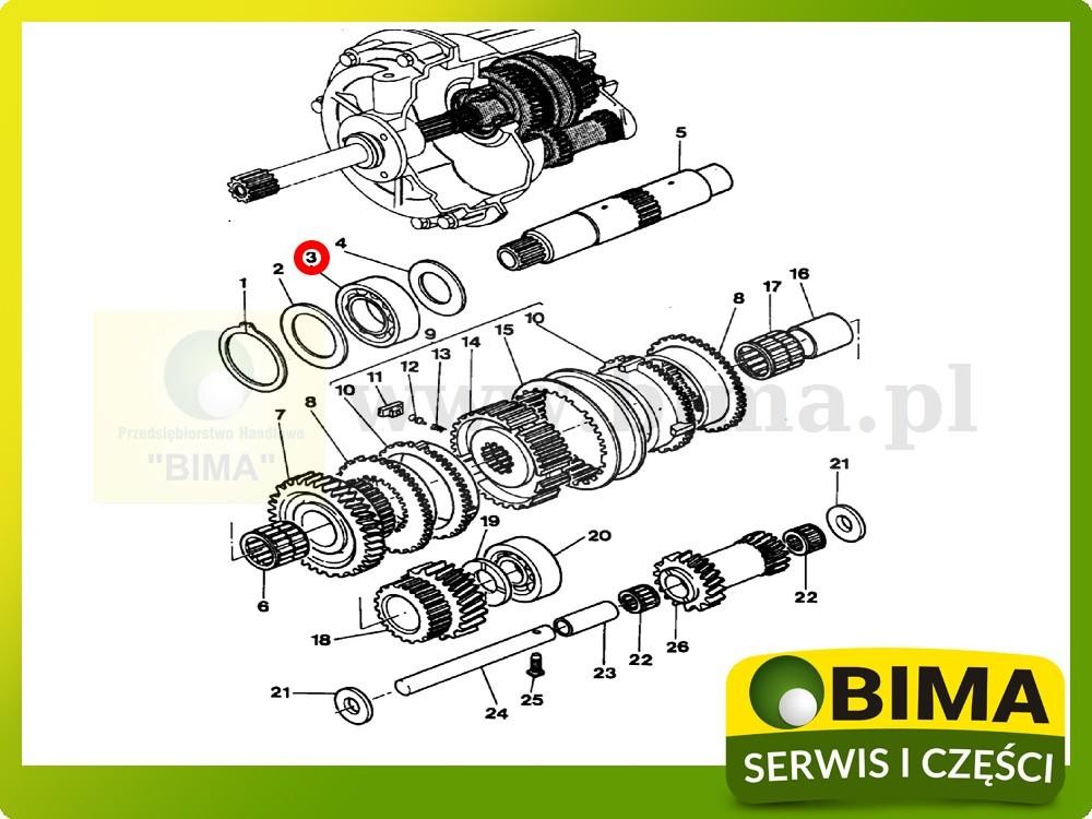 Łożysko speedshift Massey Ferguson 5435,5445,5455,5460 — zdjęcie 2