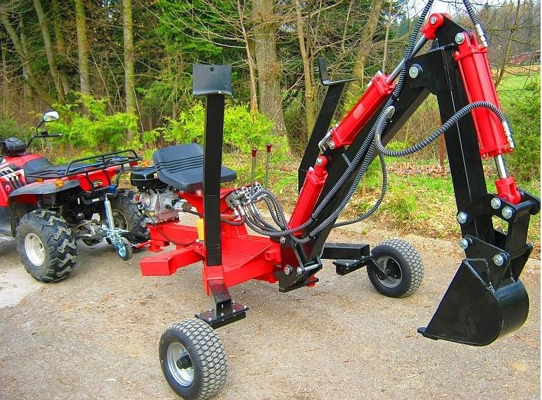 Minikoparka spalinowa 9 kM, JANSEN, głębokość kopania 210 cm — zdjęcie 1