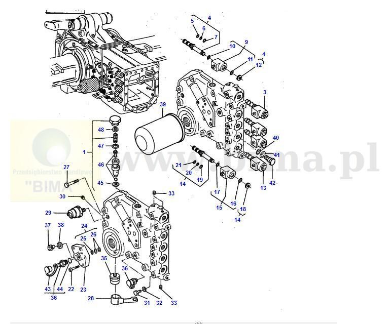 Elektrozawór skrzyni biegów MF Massey Ferguson 8180,8210, — zdjęcie 2