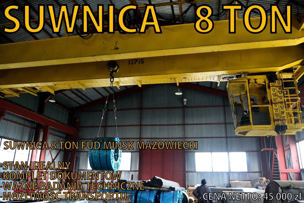 SUWNICA DŹWIGOWA 8 TON MIŃSK MAZOWIECKI