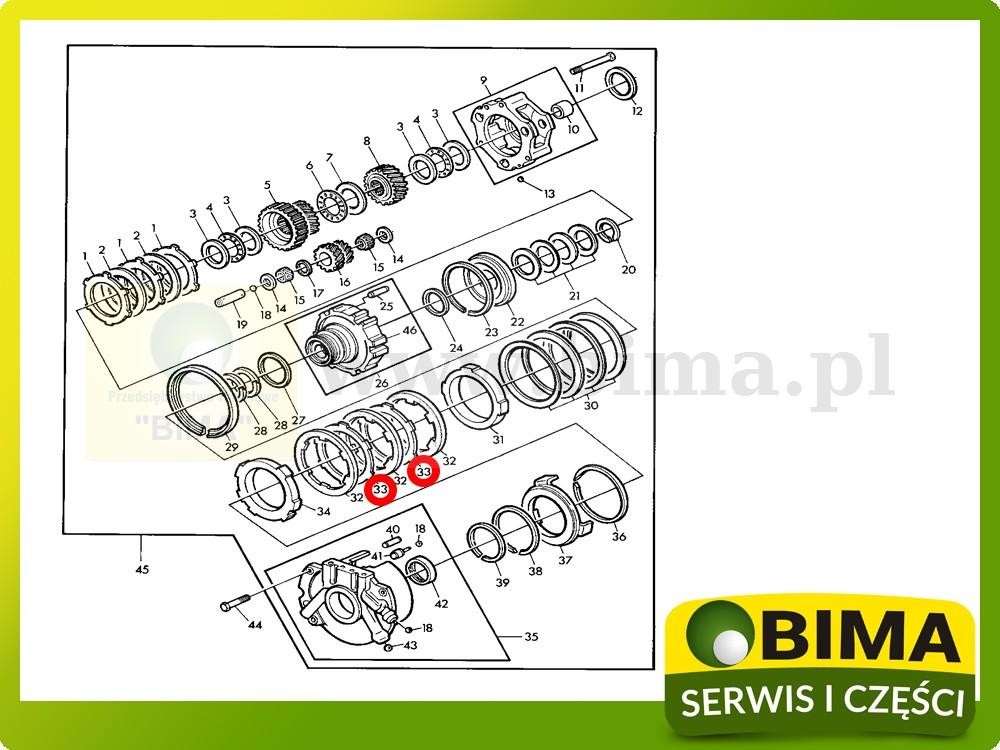 Tarczka John Deere 2650,2850,3040,3050,3140,3350,3640 — zdjęcie 2