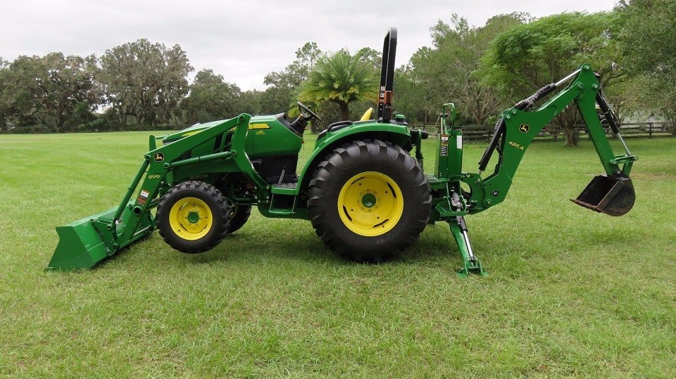   Ciągnik John Deere M405 - 2014 + ładowacz czołowy — zdjęcie 1