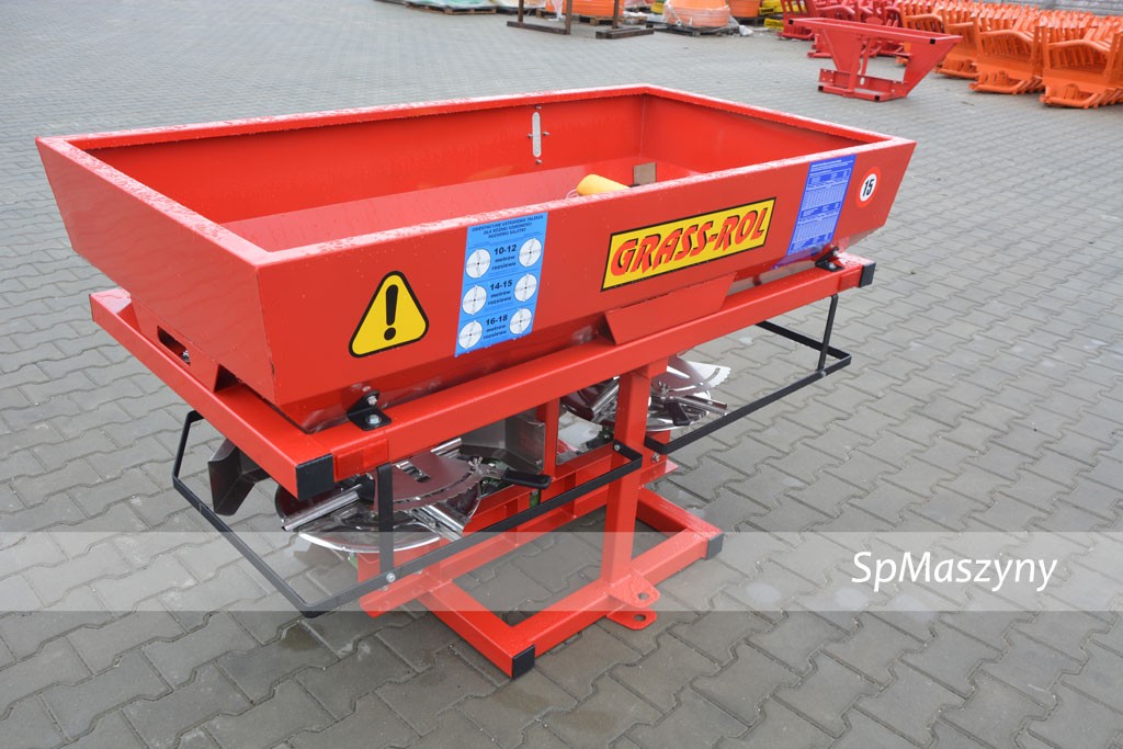 Rozsiewacz do nawozów dwu tarczowy OCYNKOWANY Grass rol Hydraulika  — zdjęcie 8