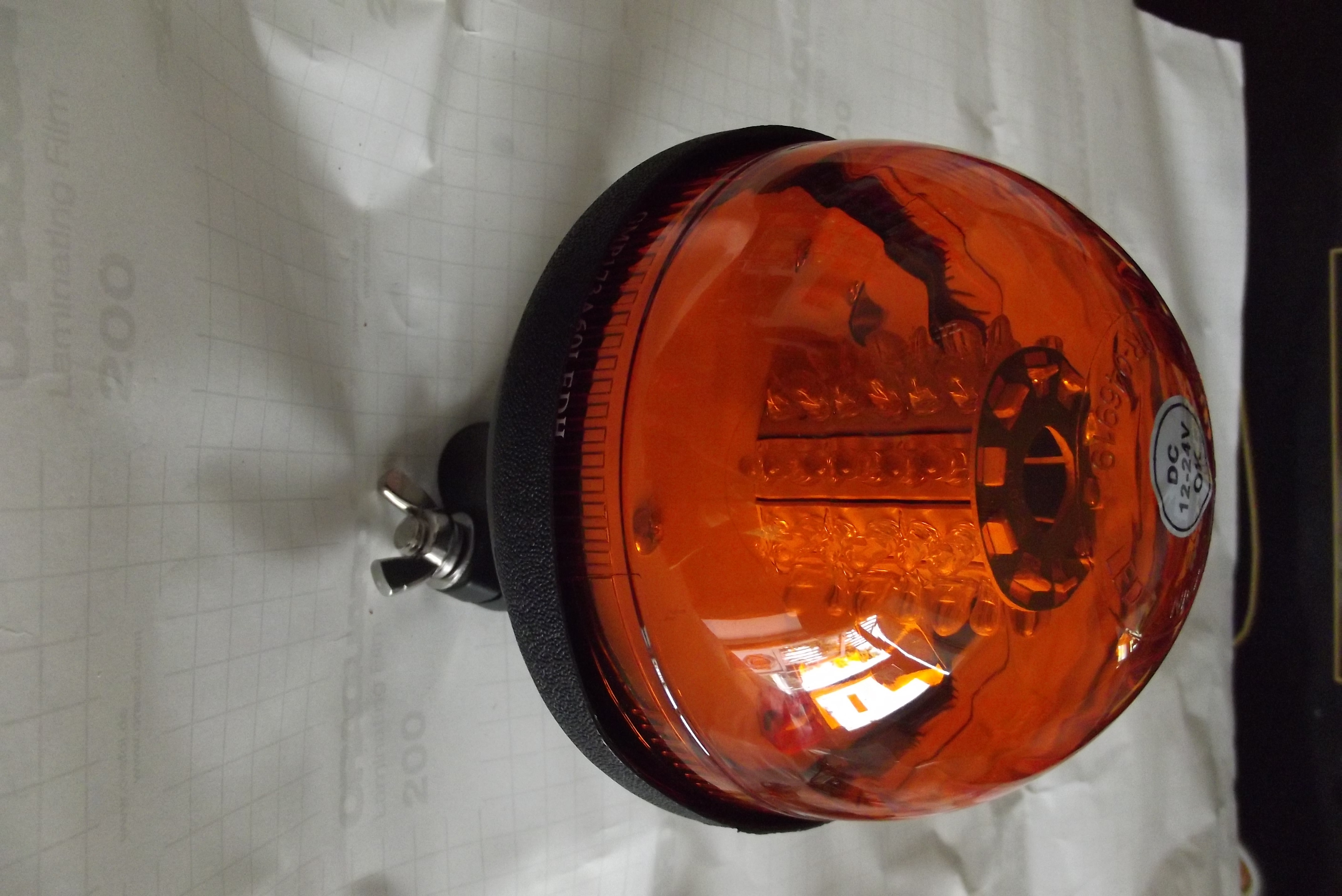 Lampa ostrzegawcza LED na trzpień 12-24V — zdjęcie 2