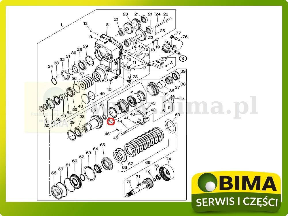Synchronizator rewersu Massey Ferguson 4435,4445,4455 — zdjęcie 4