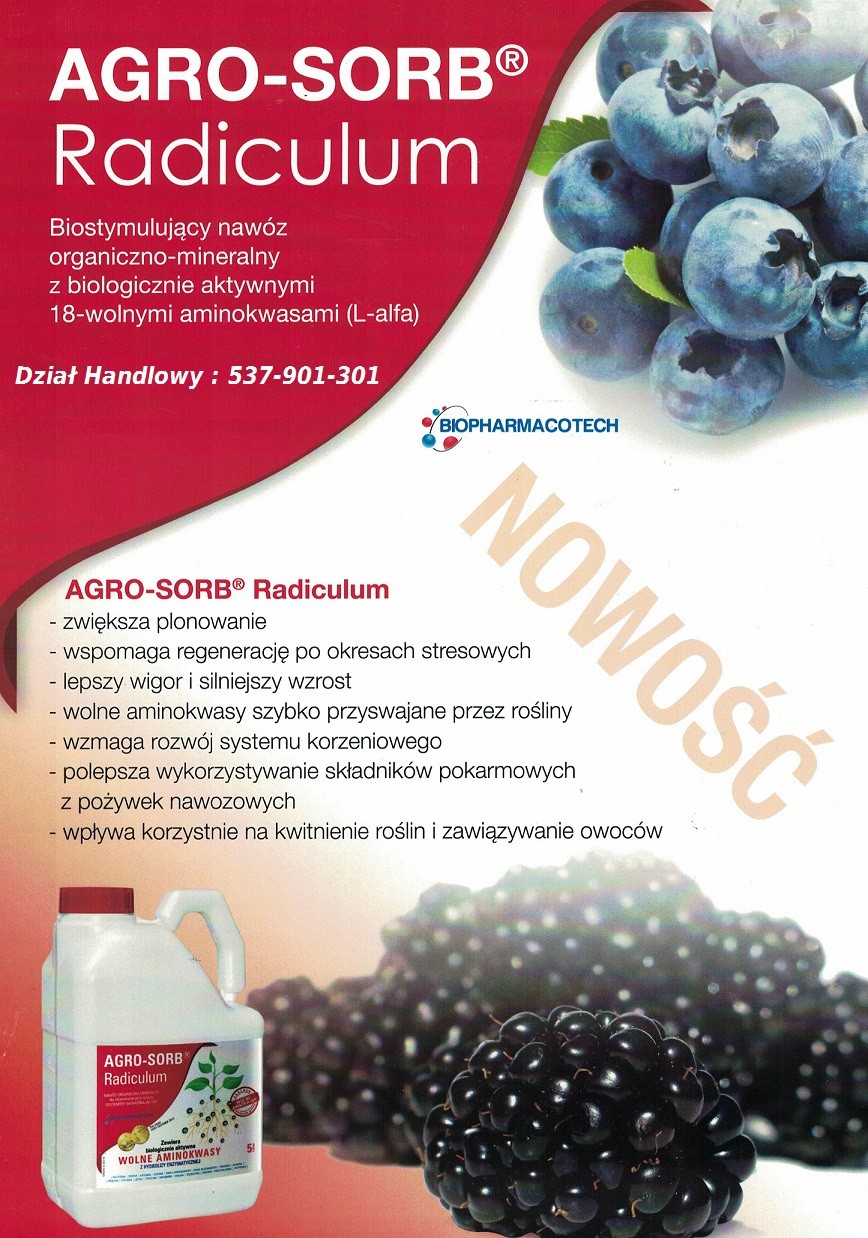 Polski Aminokwasy, Biostymulator Agro-Sorb  RADICULUM 5L — zdjęcie 7