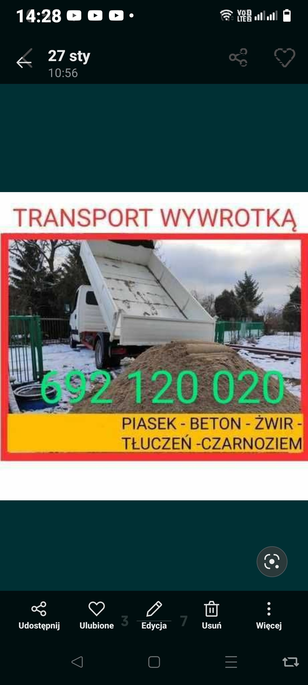 Piasek kruszywa Rzeszów Załęże tel 692120020