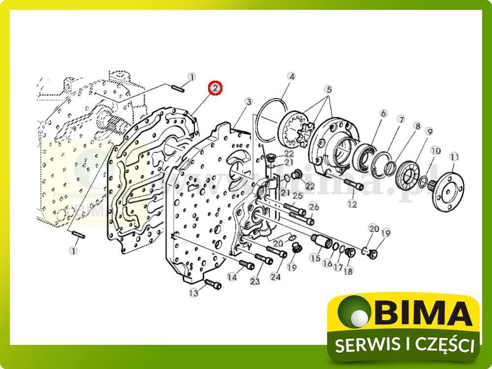 Uszczelka skrzyni biegów John Deere 6420S,6520,6620 — zdjęcie 2