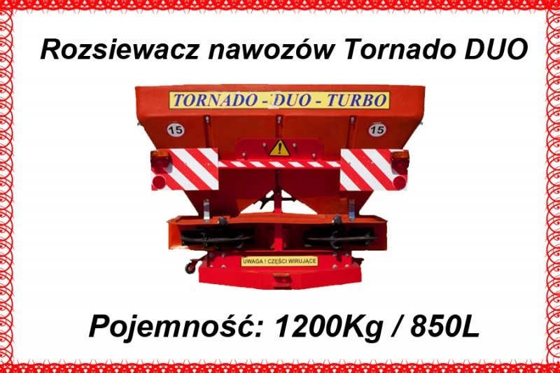Rozsiewacz nawozów Tornado Duo 850 L / 1200 kg — zdjęcie 1