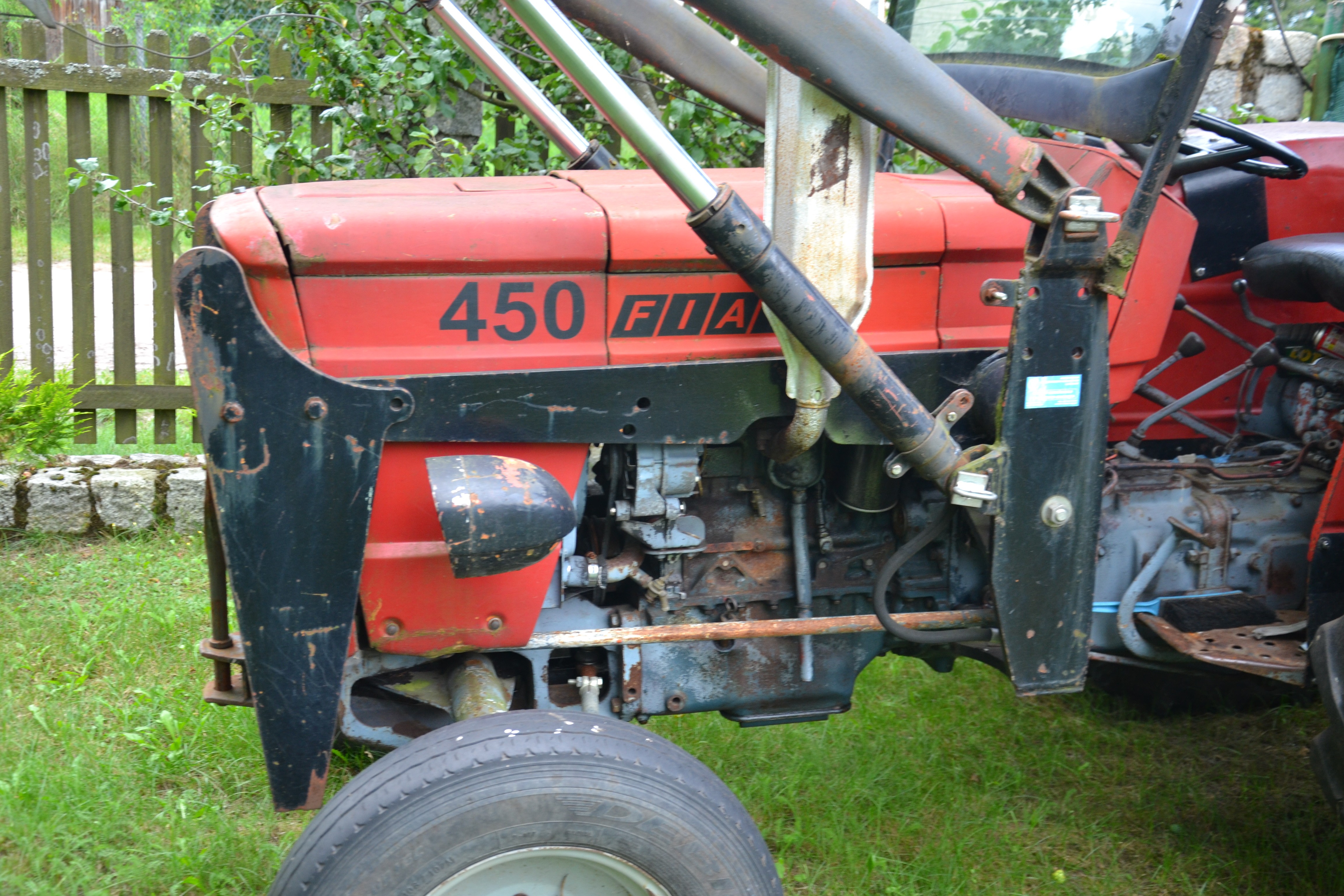 Traktor Fiat 450 z ładowaczem czołowym, zarejestrowany — zdjęcie 4