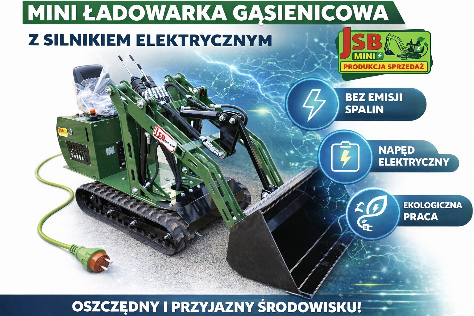 Elektryczna E Ładowarka E Koparka NOWE 2026 | Prosto od Producenta JSB — zdjęcie 8