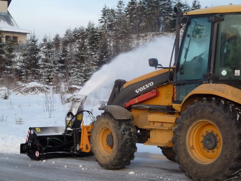 Pług wirnikowy do koparko-ładowarki JCB CAT KOMATSU VOLVO — zdjęcie 2