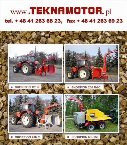 Wood chipper, Holzhacker, Hacker, Rębak Teknamotor — zdjęcie 4