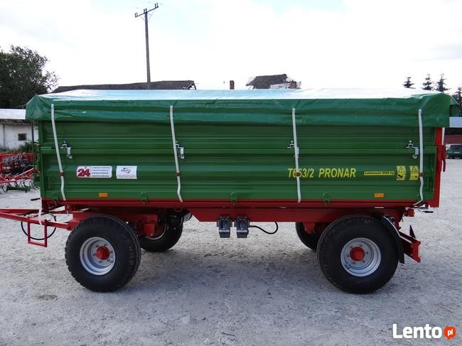 Przyczepa rolnicza 6 t PRONAR T 653/2 od ręki wyprzedaż — zdjęcie 6