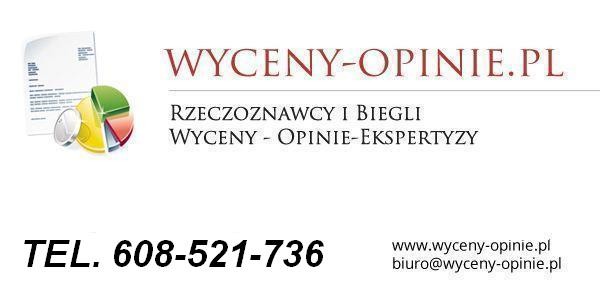 Wycena nieruchomości tel.608-521-736
