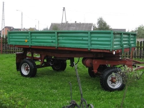 Przyczepa D-47, niskie koła — zdjęcie 1