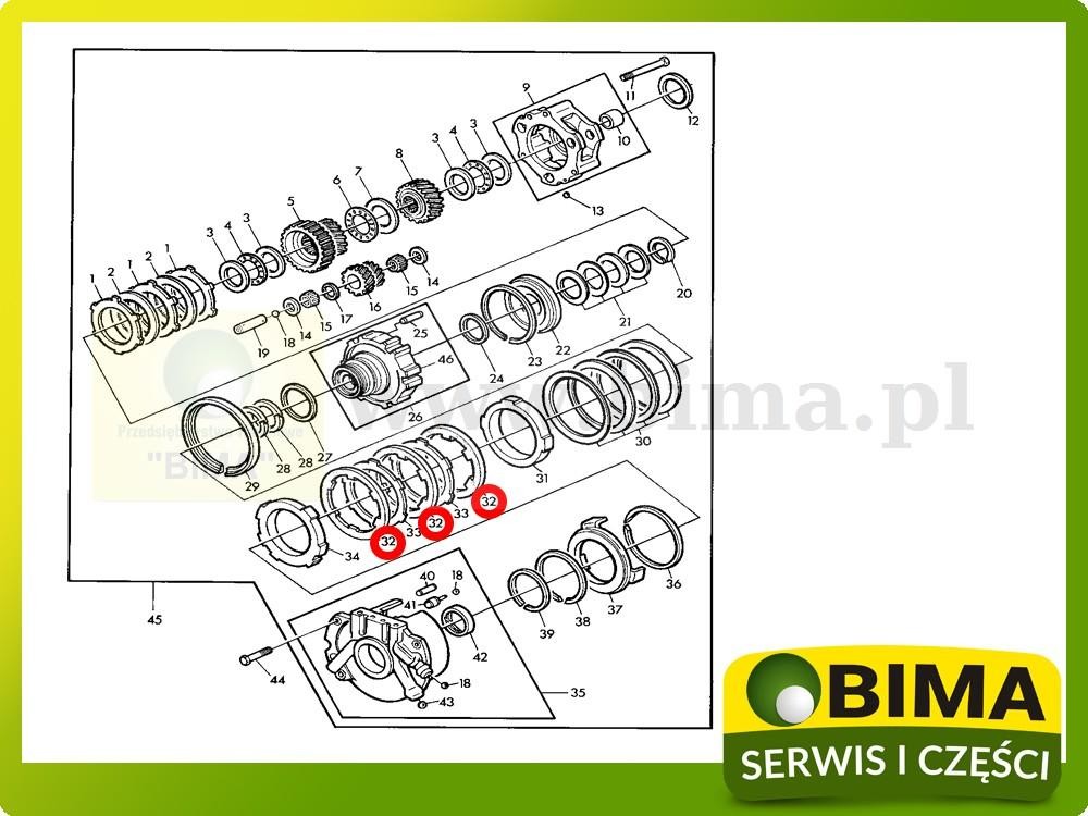 Tarczka John Deere 3055,3140,3150,3350,3640,3650,840 — zdjęcie 2