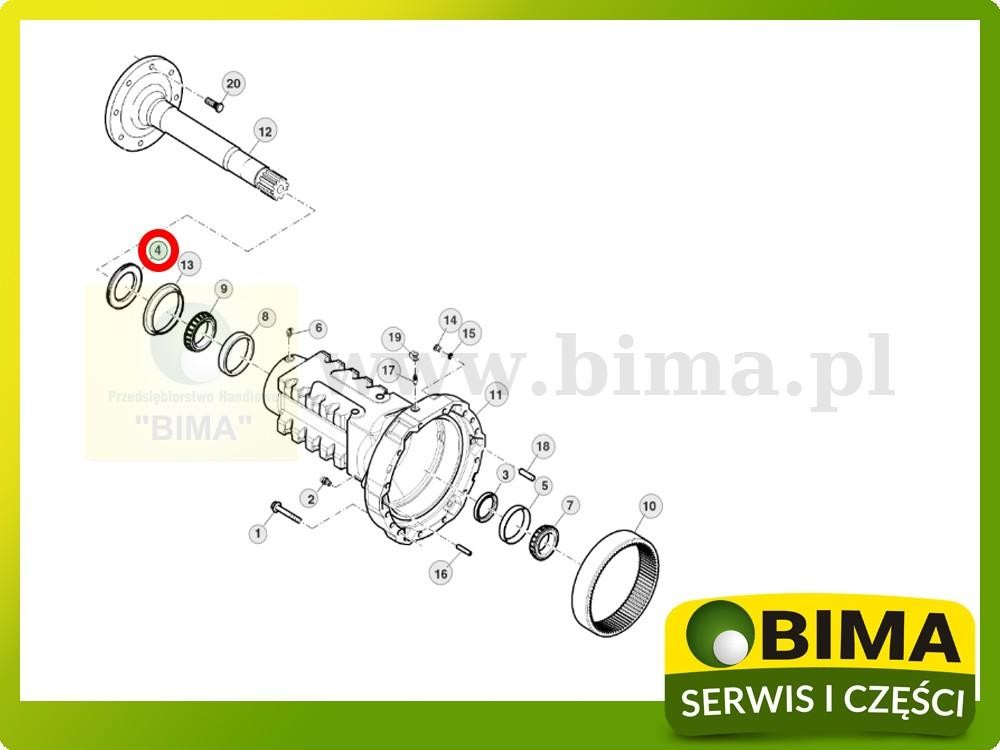 Uszczelniacz John Deere 5076EN,5082E,5090E,5090EH — zdjęcie 2