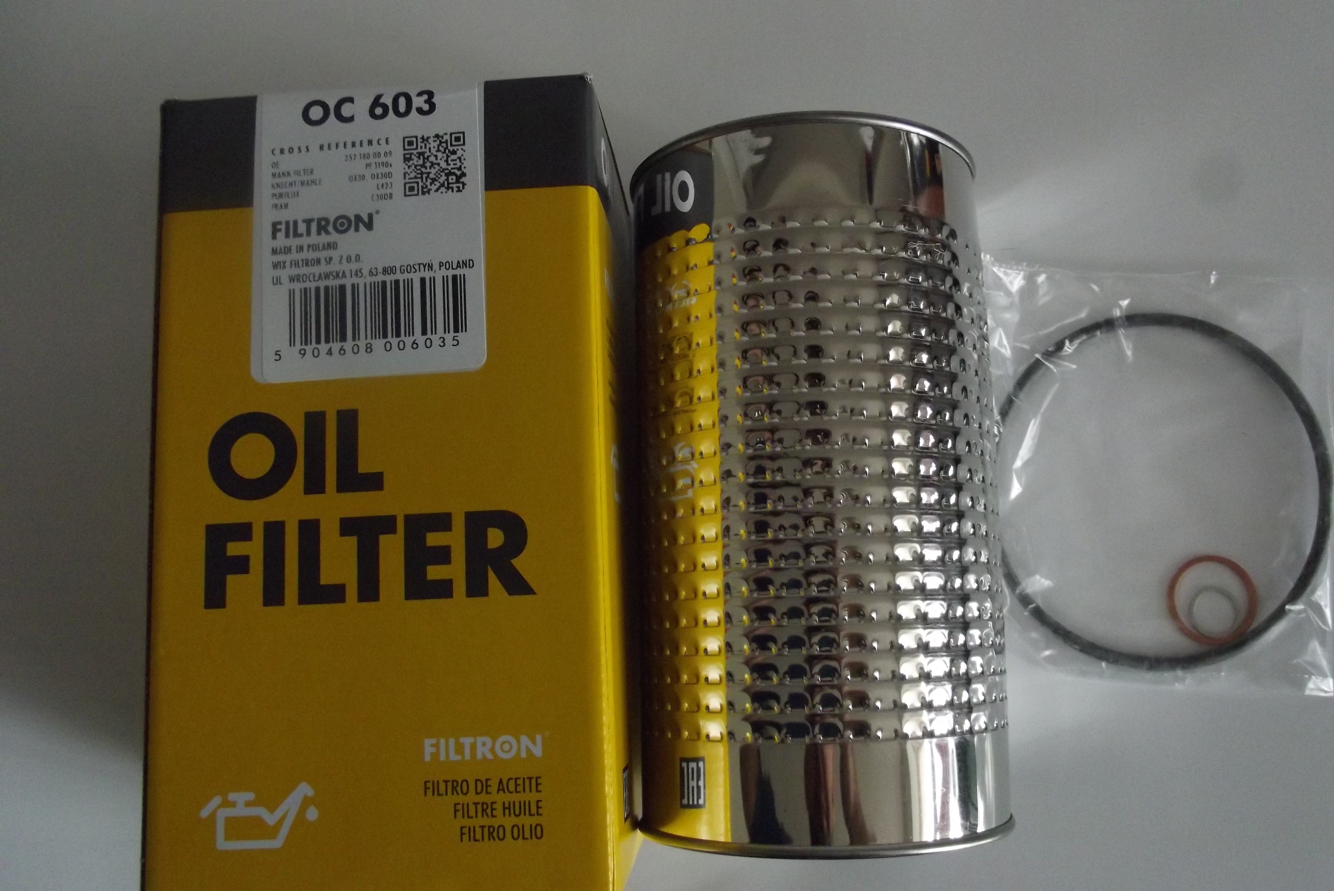 Filtr oleju OC 603 FILTRON — zdjęcie 1
