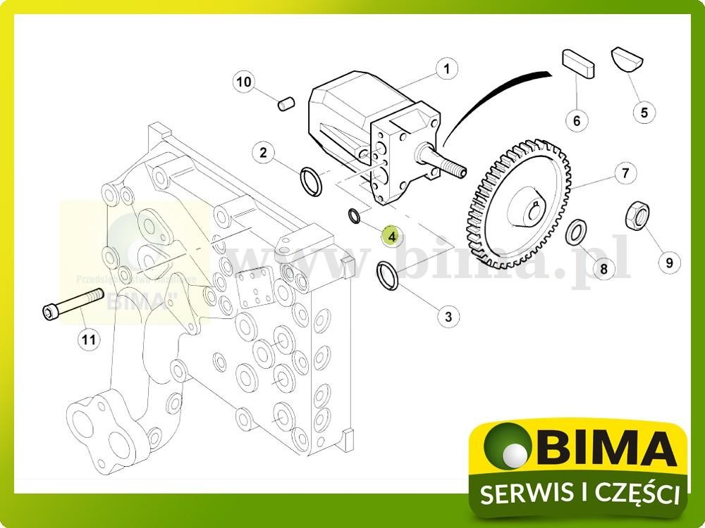 Oring układu hydraulicznego Renault CLAAS Atles 936,946 — zdjęcie 2