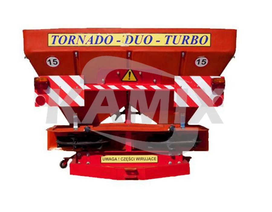 Rozsiewacz nawozów Tornado  DUO 850l 1200kg turbina 2017 — zdjęcie 4