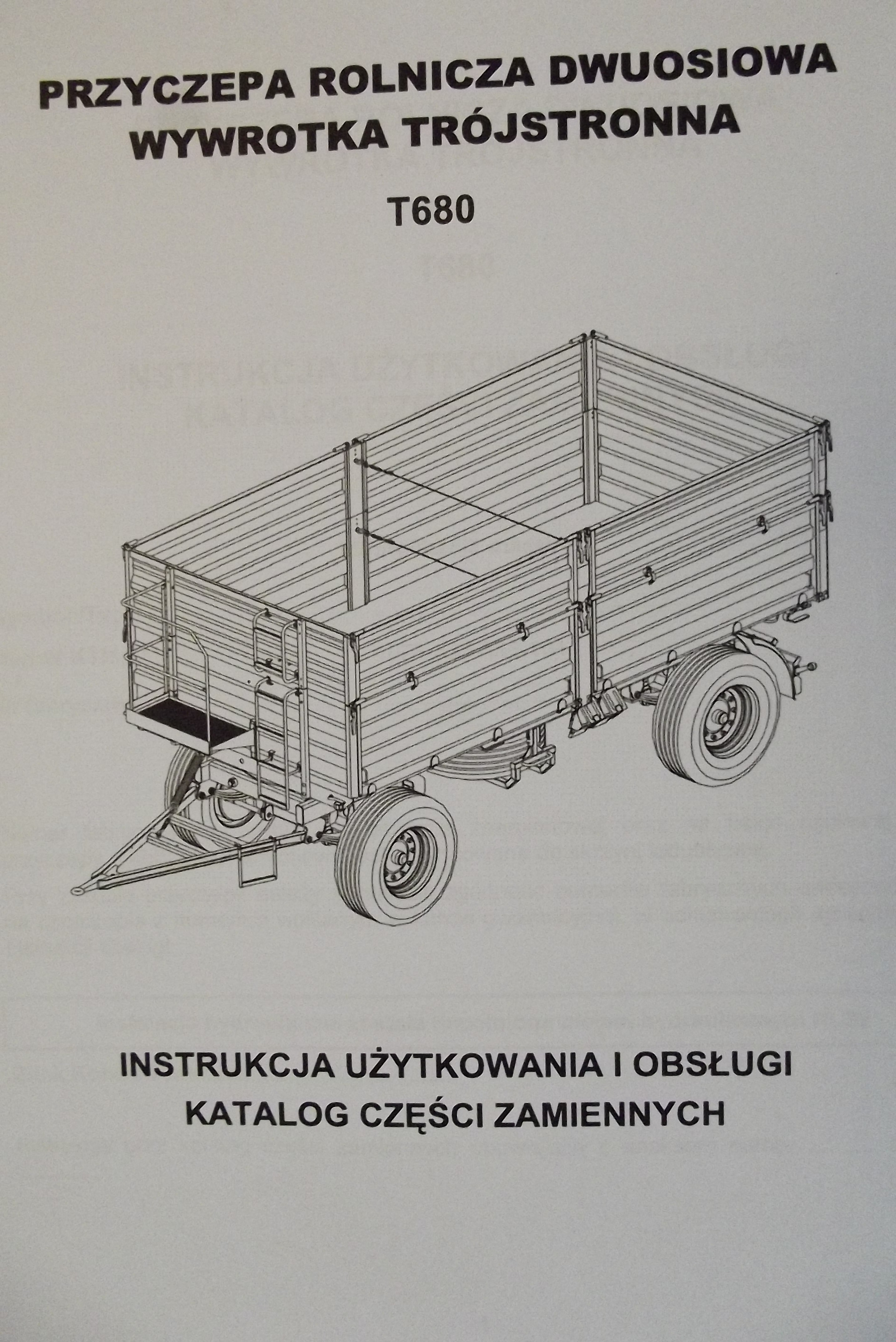 Katalog PRONAR Część Zamiennych, Instrukcje Obsługi - Przyczepy — zdjęcie 6