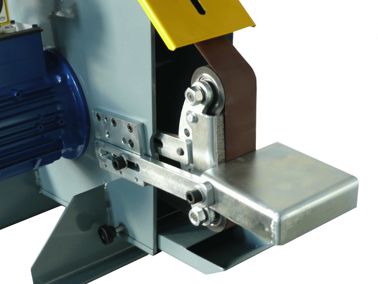 Szlifierka taśmowa z falownikiem - stołowa przemysłowa stacjonarna — zdjęcie 4