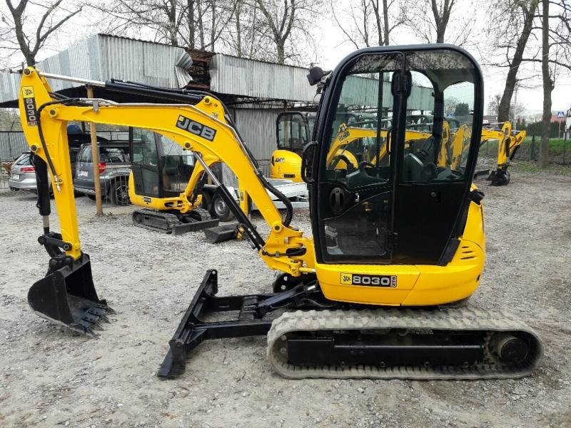 Minikoparka JCB 8030 ZTS - 2012 rok - 2 sztuki — zdjęcie 1