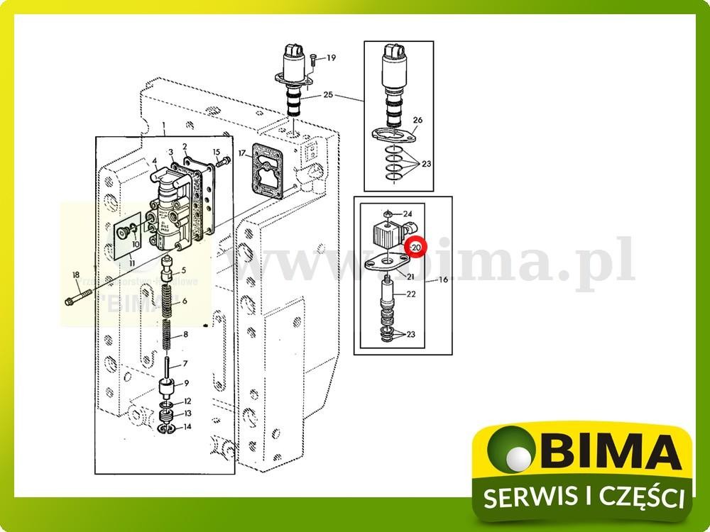 Elektrozawór cewka WOM John Deere 7610,7710,7810,8100 — zdjęcie 2