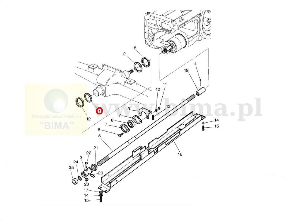 Podkładka przedniej osi MF Massey Ferguson 3085,3095 — zdjęcie 2