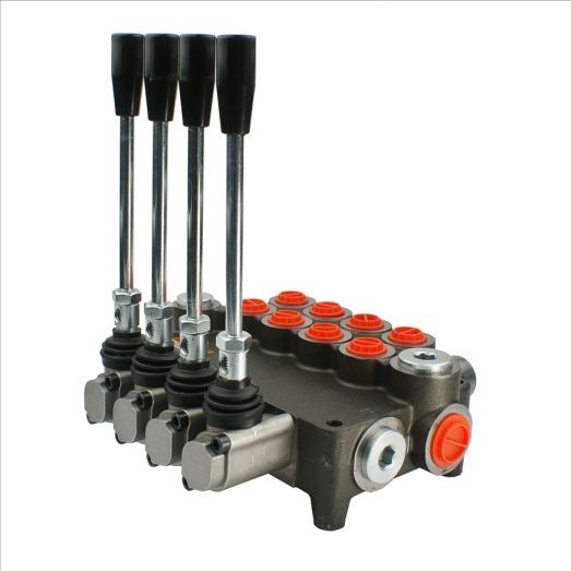 Rozdzielacz hydrauliczny 4 sekcyjny 80L — zdjęcie 1