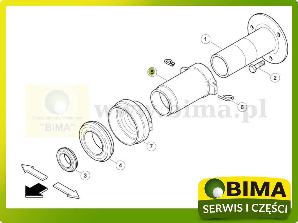 Tuleja sprzęgła Renault CLAAS CERES 330,340,325,335,345 — zdjęcie 4