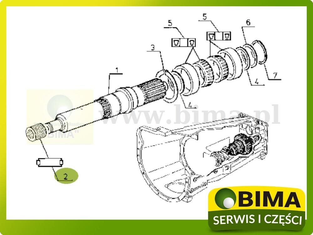 Łożysko wałka skrzyni biegów Renault CLAAS ARES 546,556 — zdjęcie 3