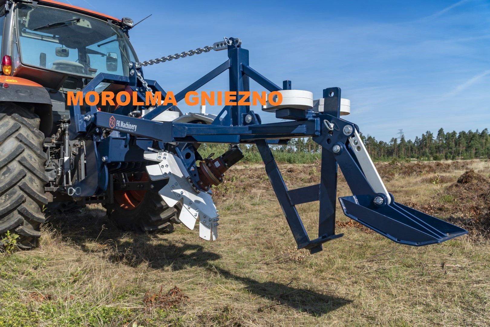 Pług leśny aktywny FK MACHINERY 1-talerzowy z pogłębiaczem KOŁASZEWSKI — zdjęcie 2