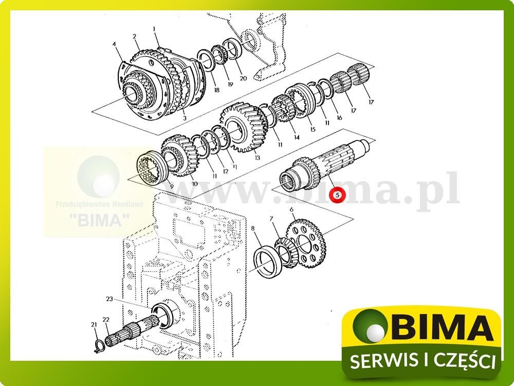 Końcówka wałka wom 270mm John Deere 6600,6100,6200,6300 — zdjęcie 2