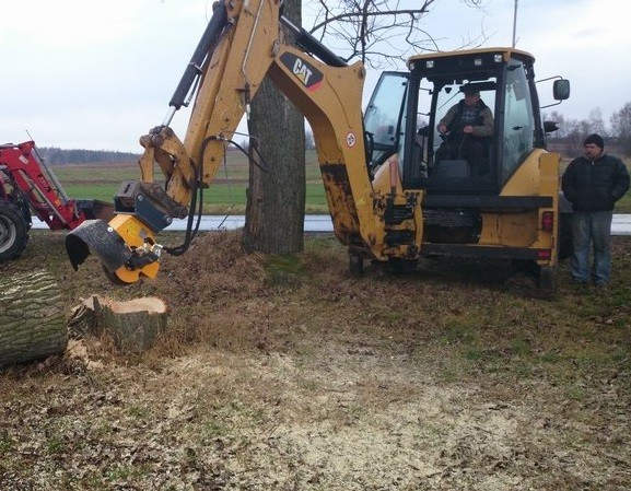 Frezarka do pni do koparko-ładowarki CAT, JCB, KOMATSU, CASE, VOLVO — zdjęcie 3