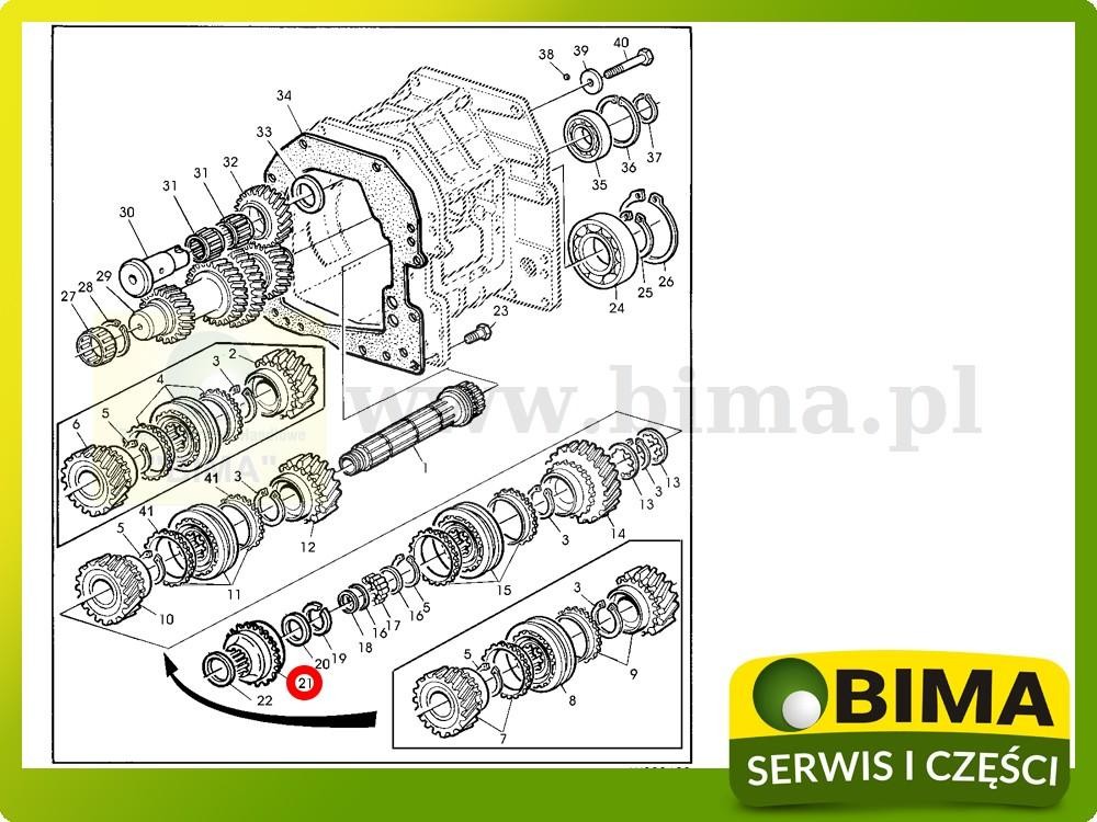 Koło zębate  Z39 John Deere 6100,6200,6300,6400,6500