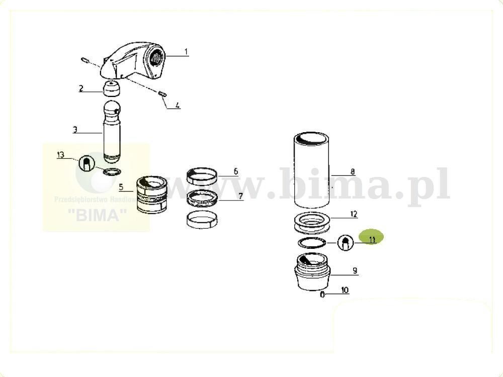 Oring podnośnika hydraulicznego Renault CLAAS Temis 550 — zdjęcie 2