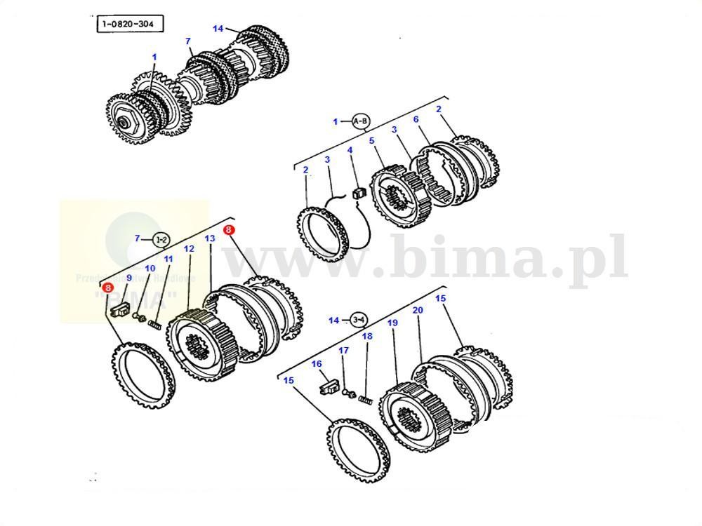 Pierścień synchronizatora hamulec MF Massey Ferguson 6270 — zdjęcie 5