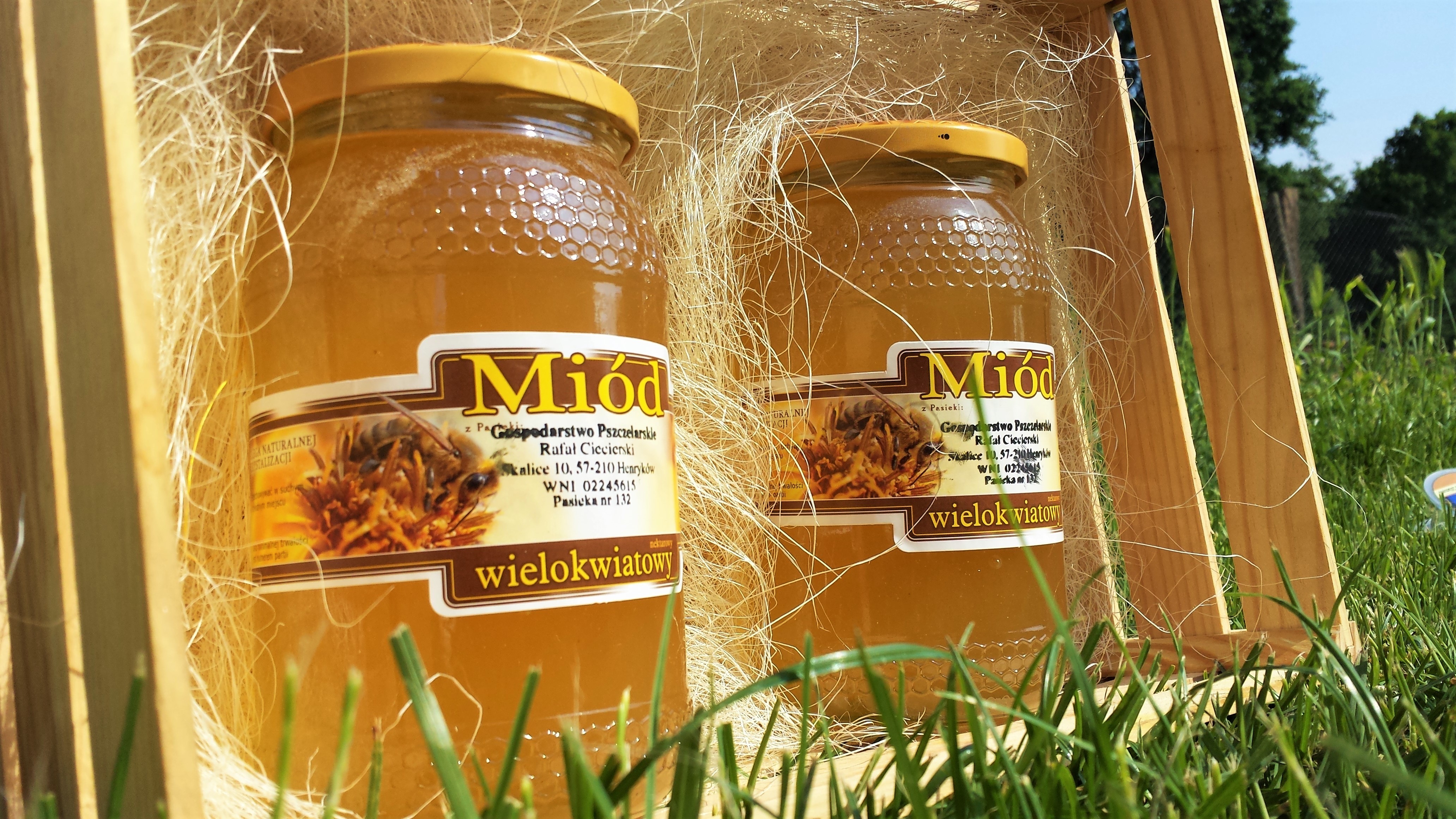 MIÓD WIELOKWIATOWY 0,9L NATURALNY Z WŁASNEJ PASIEKI — zdjęcie 3