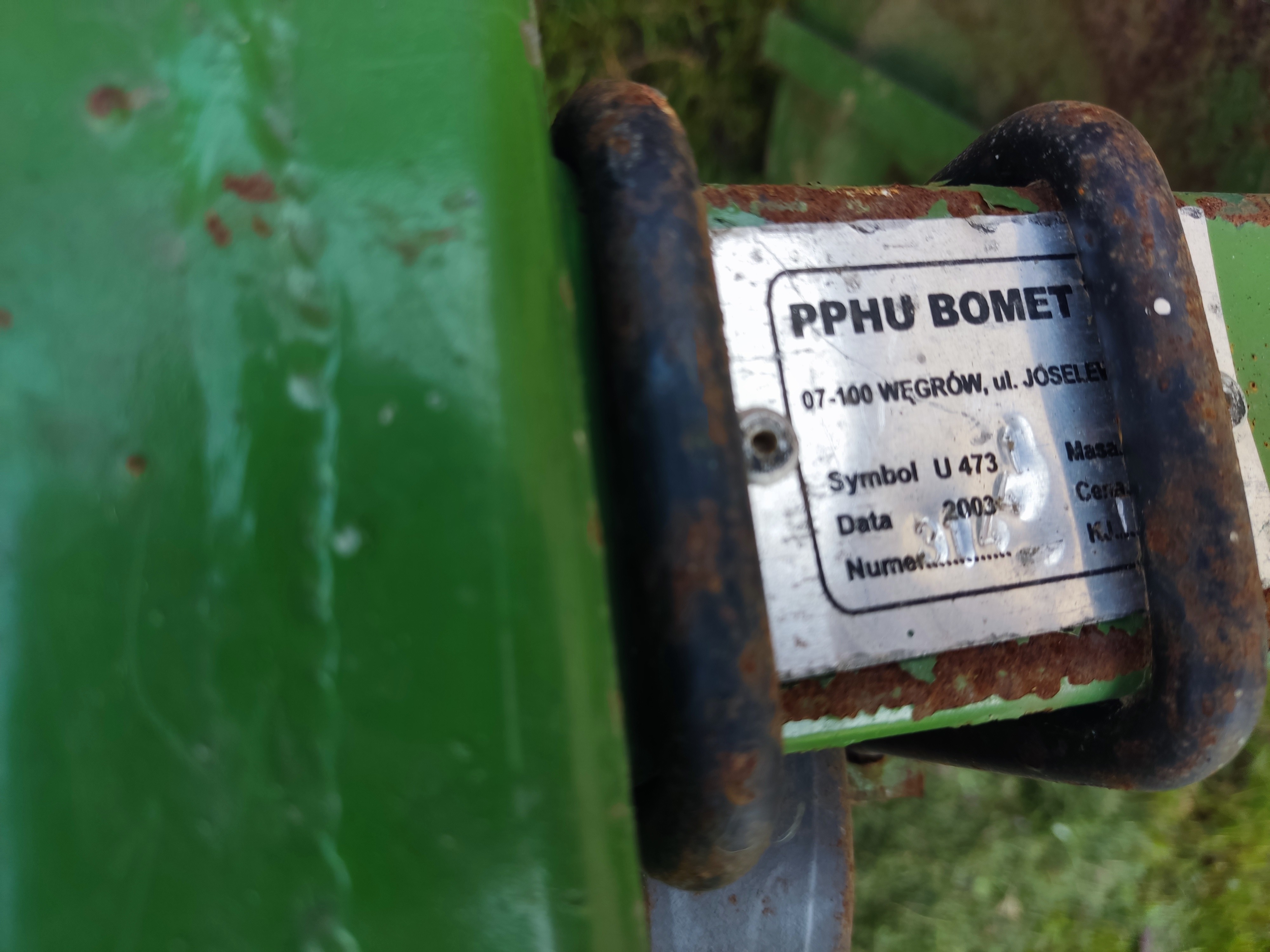 Kultywator Bomet U 473/1 – 1,7 m – 8 zębów – koła podporowe – 2003 r. — zdjęcie 8